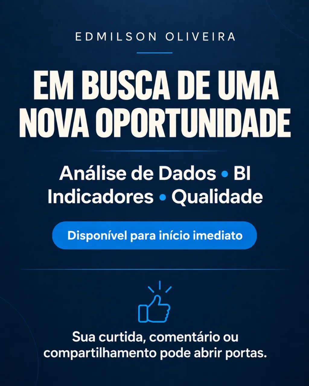 Imagem de Edmilson Oliveira | Tecnologia, análise de dados,