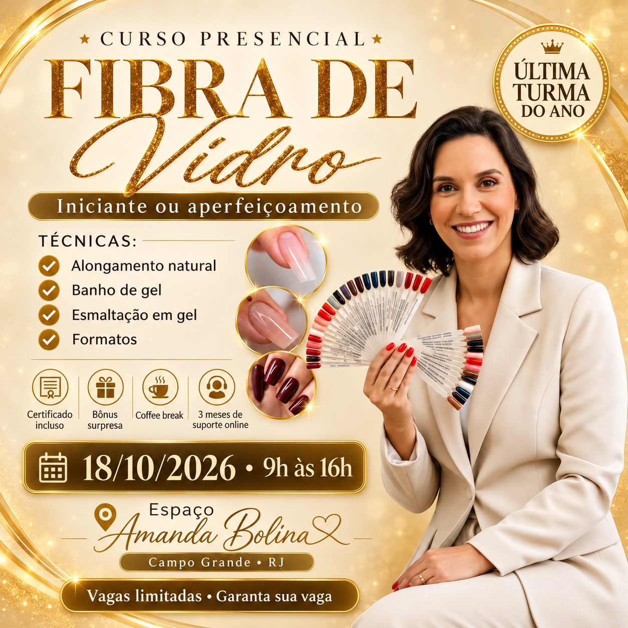 Imagem de Curso Amanda Bolina | Nail Designer & Instrutora